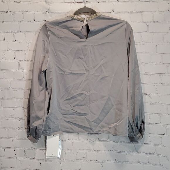 The Only Alice haute couture NWT crystal collar blouse - Picture 6 of 6